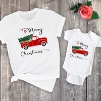 christmas tree mommy and me clothes baby girl mommy and daughter matching merry christmas shirt vintage family sets