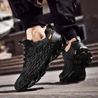 Размера плюс летние уличные резиновые износостойкие мужские кроссовки мужская обувь для бега спортивная женская спортивная обувь мужская черная
