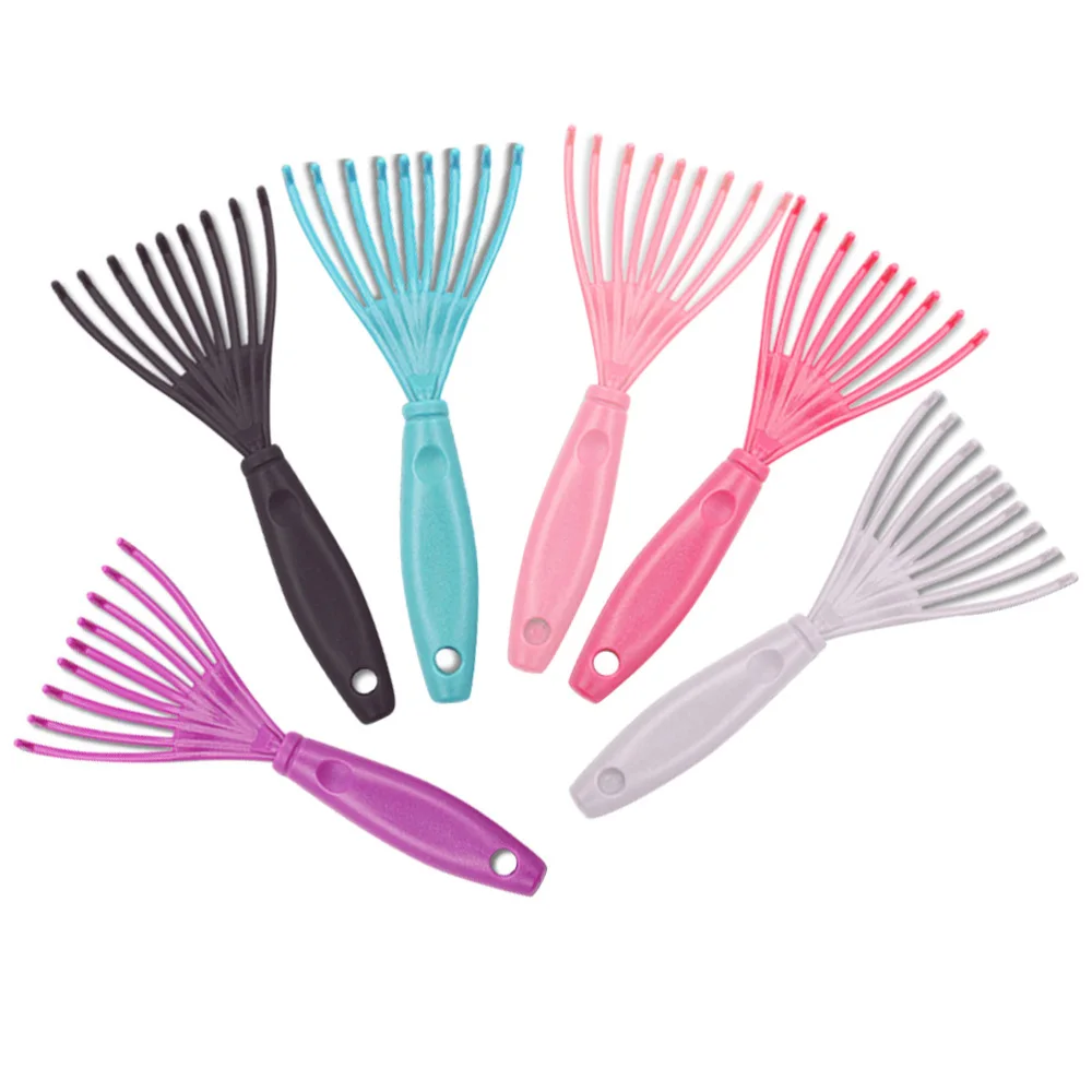 

8pcs Hair Brush Cleaner Remover Handle Hair Comb Cleaning Brush Remover Tools for Home Salon (Random Color)