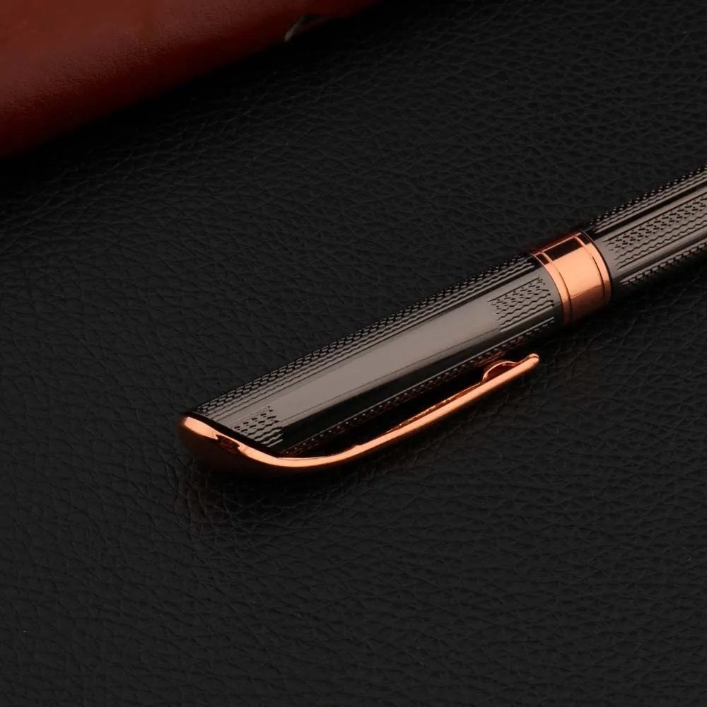 Высокое качество металлическая шариковая ручка пистолет серый рисунок розовый