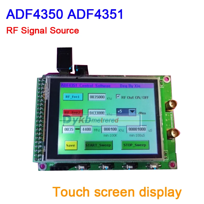 Dykb ADF43501 ADF4350 RF источник сигнала развертки Частотная плата Синусоидальная волна 35M