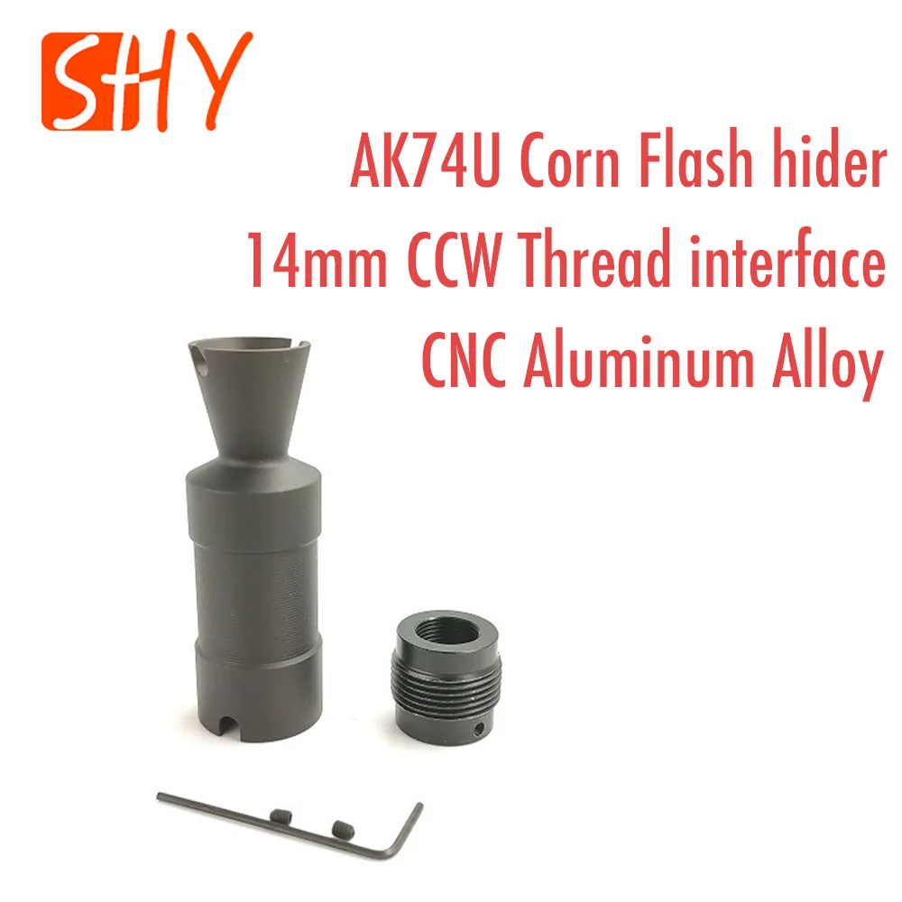 

JinMing MST Water Gel Ball Blaster AEG Airsoft Toy Accessories 14MM CCW Thread AKS74U AK74U Corn Flash hider