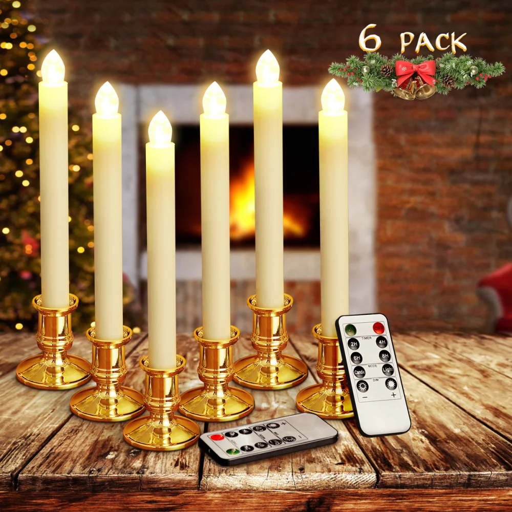 

6pcs LED Candle Light Wireless Light for Christmas Wedding Birthday Party