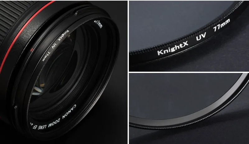 KnightX FLD UV CPL ND Star фильтр поляризатор красный объектив камеры фильтр GND для canon eos sony nikon 49 52 55 58 62 67 72 77 мм цвет