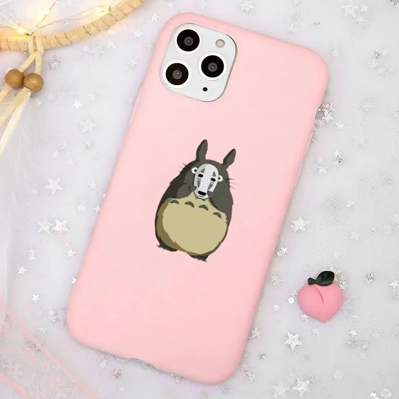 

Studio Ghibli Totoro Ponyo Spirited Away Phone Case Candy Color for iPhone 11 12 mini pro XS MAX 8 7 6 6S Plus X SE 2020 XR
