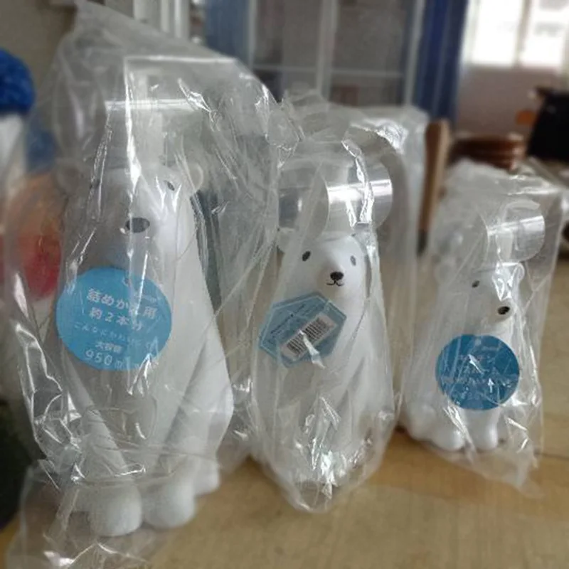 

3 Sizes Bear Shape Kitchen Soap Dispenser Liquid Shampoo Shower Gel Lotion Dispensing Bottle Hand Sanitizer Cute Press Pumps