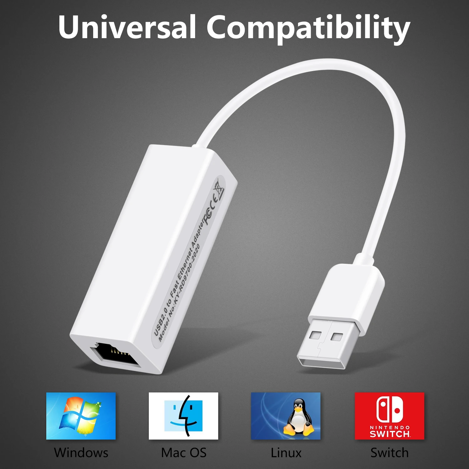 RD9700 чип RT8152B USB к RJ45 адаптер Ethernet Сетевая карта USB2.0 локальной сети для Windows 7/8/10/XP 100