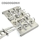 Эндодонтические зубные резиновые зажимы для плотины, удерживающий лоток с 12 шт. резиновых зажимов для плотины, восстанавливающие