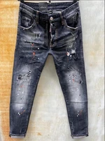 2021 authentic dsquared2 designer retro motorcycle mens ripped jeans men designer jeans for men 9016