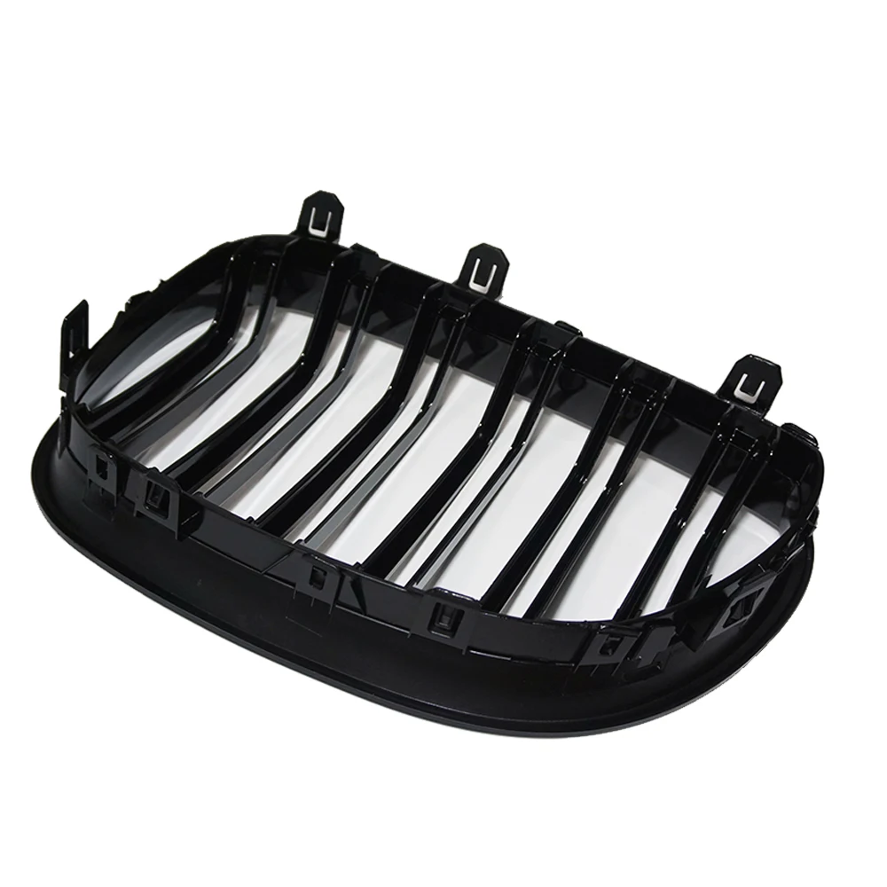 Car Front Kidney Grilles Racing grill for BMW E60 E61 5 Series M5 520I 535I 550I 2004-2009 Dual line Double Slat Auto Styling | Автомобили