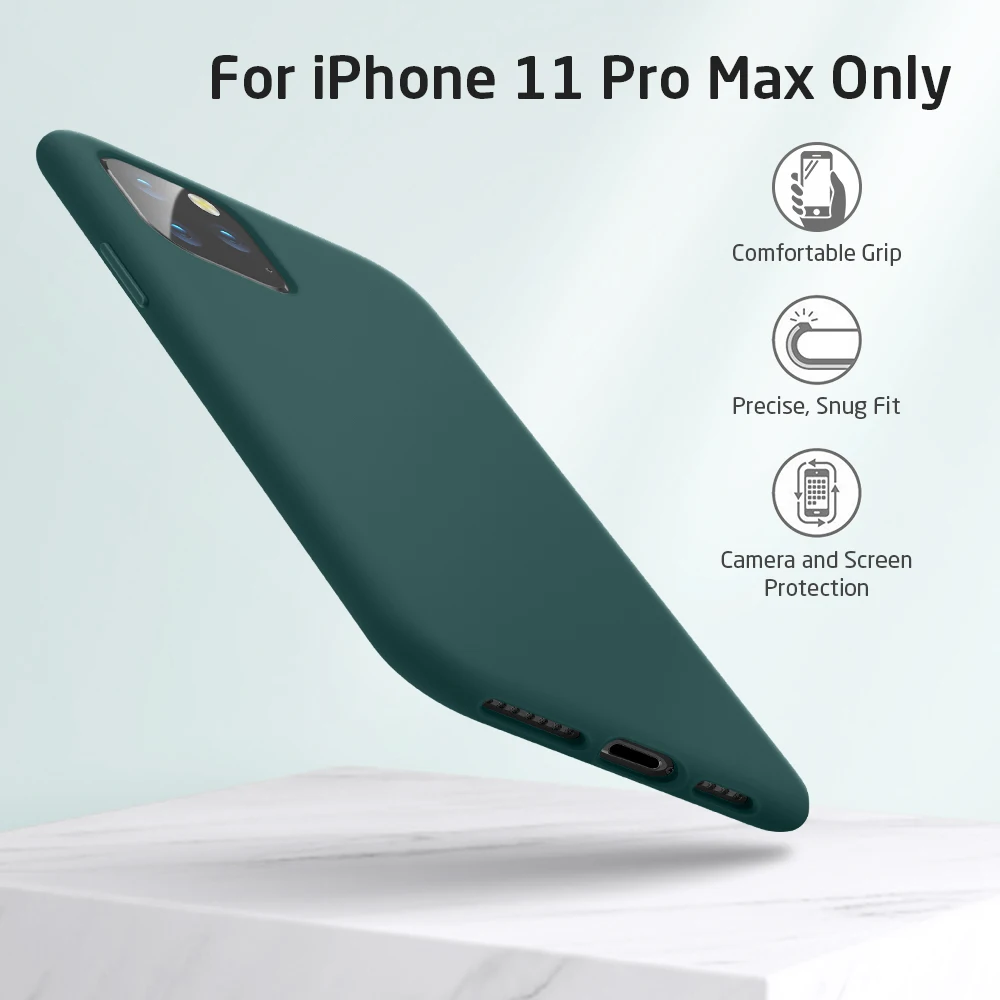 ESR жидкий силиконовый резиновый чехол для iPhone 11 Pro Max Yippee цветной мягкий чехол для iPhone 11 противоударный чехол для iPhone 11 Pro