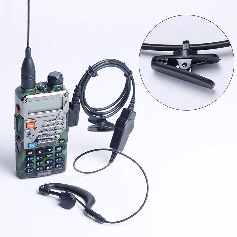 

OPPXUN new 20PCS Ham Black Earpiece Portable Earphone Walkie Talkie baofeng UV5R Radio For BaoFeng UV5R Series