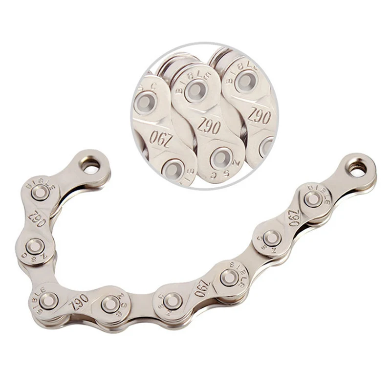 Bicycle Chain 6 7 8 9 10 11 12 Speed Titanium Silver Plated Mountain Road Bike Chain MTB Chains Part 116 Links Bike Accessories