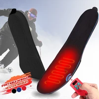 2000mah rechargeable heated insoles electric thermal heating shoes insert foot warmer sock pads for man women winter sports