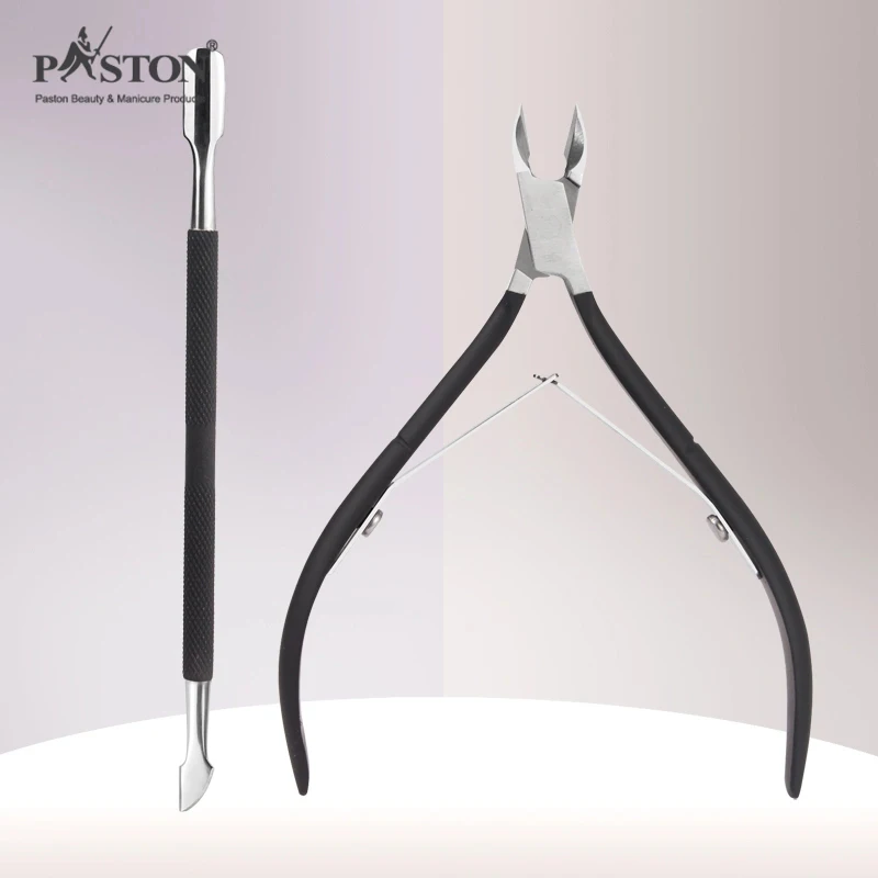 Two Set Professional Stainless Steel Cuticle Nipper Clipper Pedicure Plier Cutter Beauty Nail Tools Rubber Casing 501-8717 | Красота и