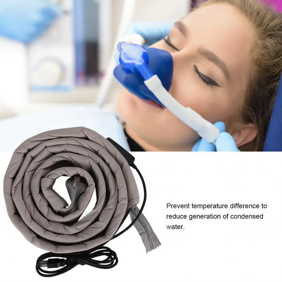 

Therapy USB Heating Electric CPAP Tubing Soft Protective Wrap Heat Preservation Hose Pipe Protector Massage Relaxation