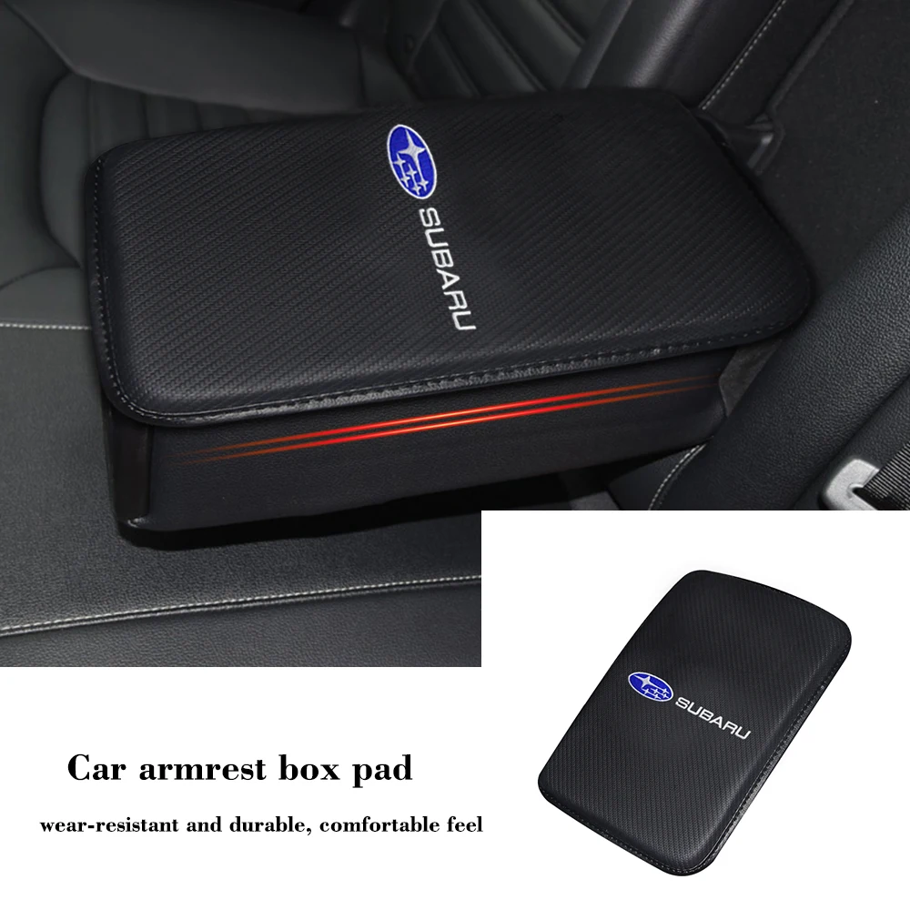 

1pc Car Armrest Mat Interior Center Console Auto Armrests Storage Box for Subaru Impreza Forester Tribeca XV BRZ Forest Human Li