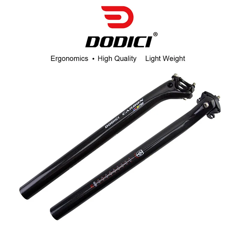 

DODICI Full Carbon Fiber Seatpost 3K Glossy Rear Floating Seatpost 27.2/30.8/31.6mm Mountain Bike Road Bike Seatpost 350mm/400mm