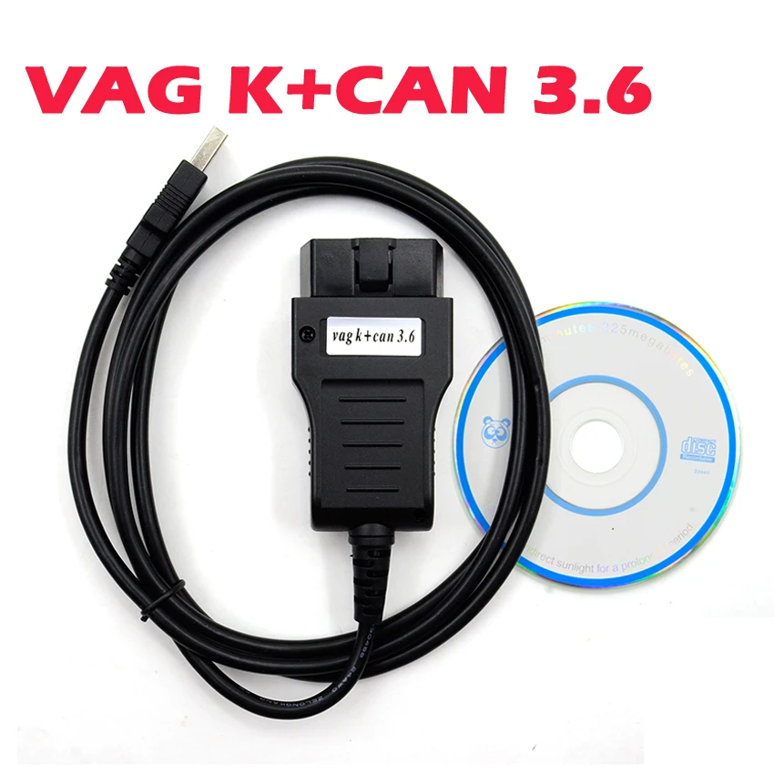 VAG K + CAN COMMANDER 3 6 OBDII OBD2 USB Диагностический кабель считыватели кодов диагностические