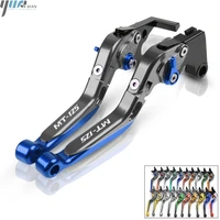 motorcycle cnc adjustable foldable extendable brake clutch levers for yamaha mt 125 mt 125 mt125 2014 2018 motorbike levers