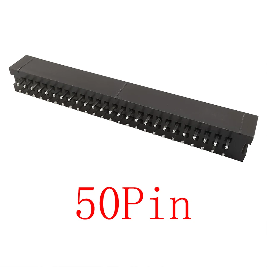 10 шт. DC3 2 54 мм Шаг IDC 6P ~ 50Pin JTAG разъем штырьковый прямой штырь в коробке PCB штыревой с