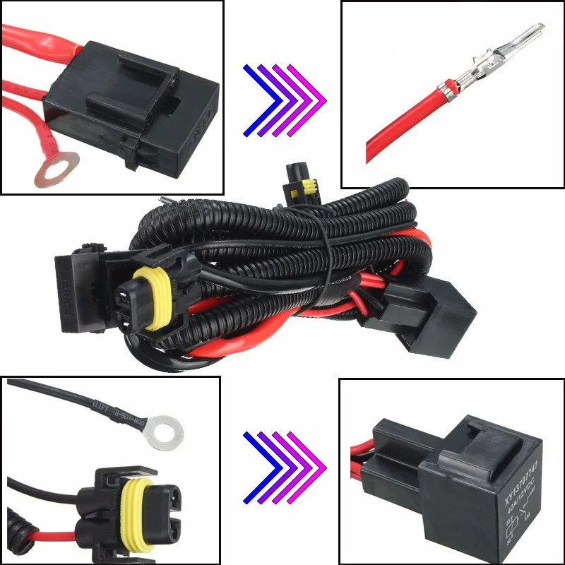1Pcs Car Fog Light Relay Harness H11 880 Adapter &amp 1X AT Shift Gear Knob For Toyota Corolla Land Cruiser | Автомобили и