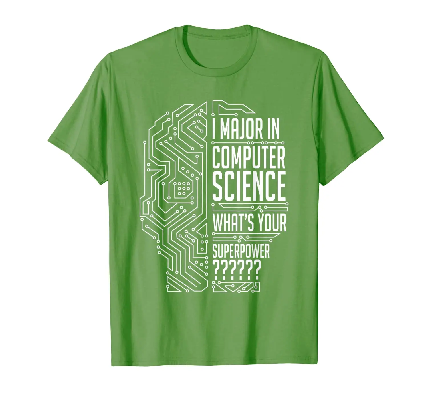 

majored computer science programmer tech support superpower T-Shirt