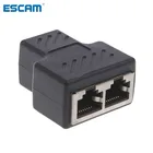 От 1 до 2 способов LAN Ethernet сетевой кабель RJ45 Женский сетевой адаптер разъём разветвитель для док-станций для ноутбуков