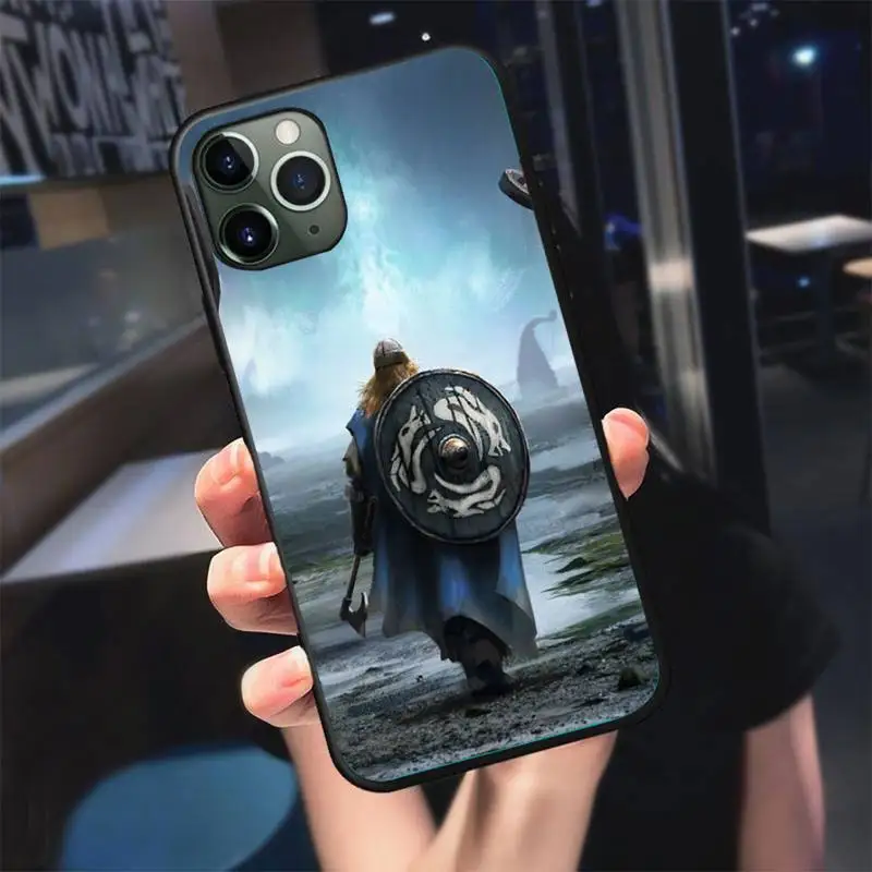 

Vikings Series Phone Case For Black-Iphone 5 5s se 6 6s 7 8 11 12 X Xs Xr Pro Plus Max Mini Cover