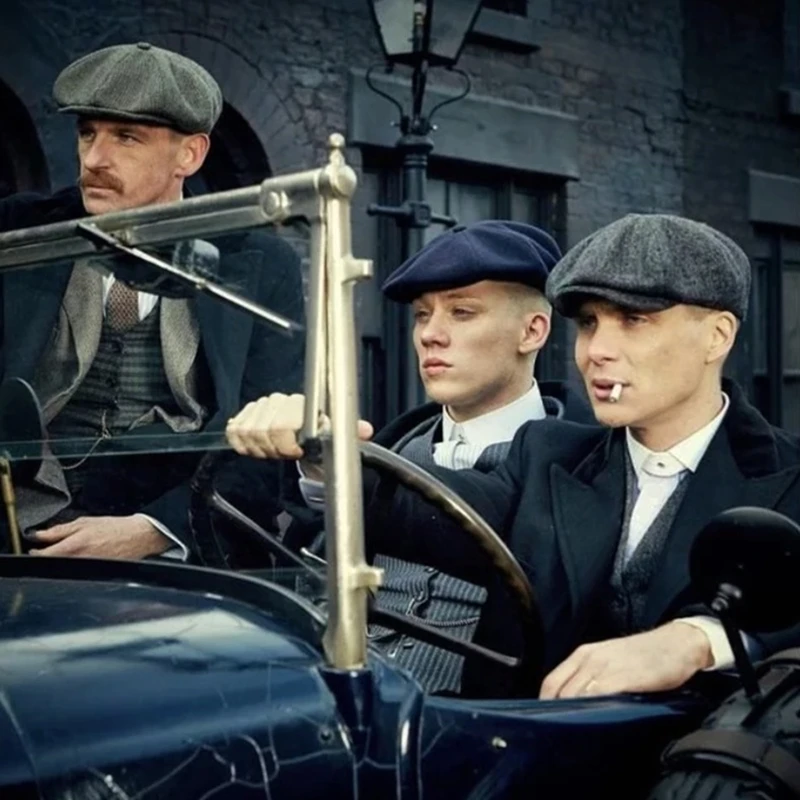 Мужские береты с надписью Peaky Blinders для косплея 8 панелей винтажная восьмиугольная