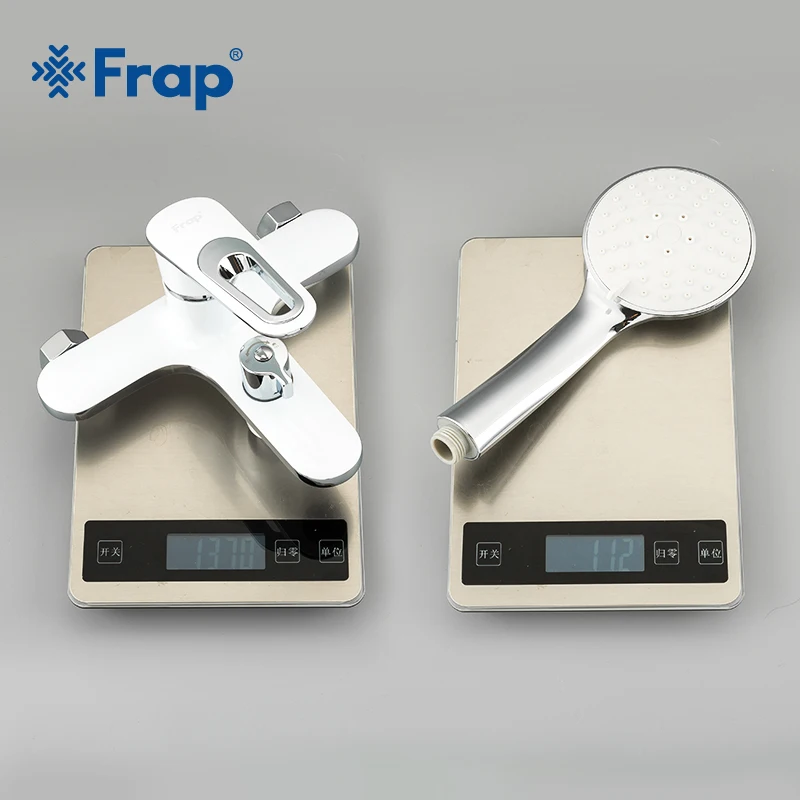 Смеситель для ванны Frap F3249 Белый настенный кран Водопад горячей и холодной воды |