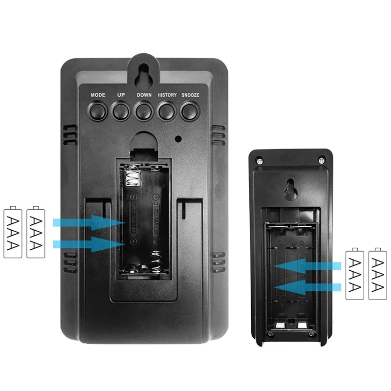 Многофункциональный термометр метеостанция с будильником Крытый открытый