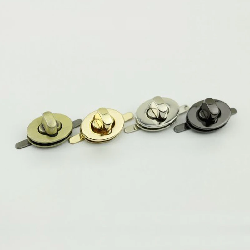 

10 Pieces Hardware Accessories Egg Lock Oval Ning Twist Lock Bag Clothing Metal Accessories Locks