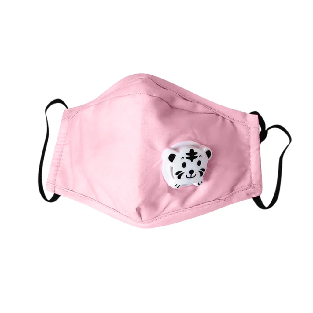 Детская Хлопковая моющаяся Регулируемая Пылезащитная маска с мультяшным