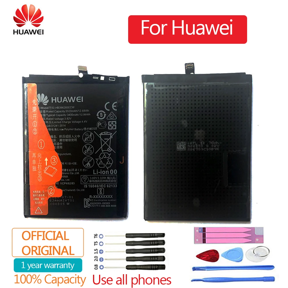Оригинальный аккумулятор для HUAWEI Honor Ascend Mate Nova Mediapad M1 2 M2 M3 3c 6 P6 7 8 P8 9 P9 10 20 P20 Lite Plus