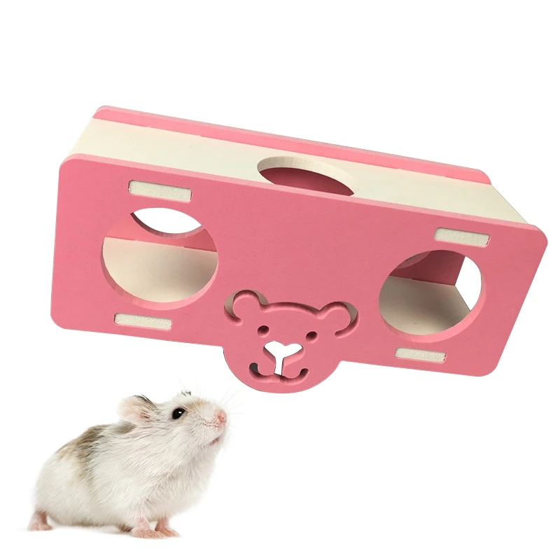 

Hamster Wood Seesaw Non-Slip Molar Wood Pet Hamster Interactive Sports Exercise Toy Chinchillas Guinea Funny Playing Supplies