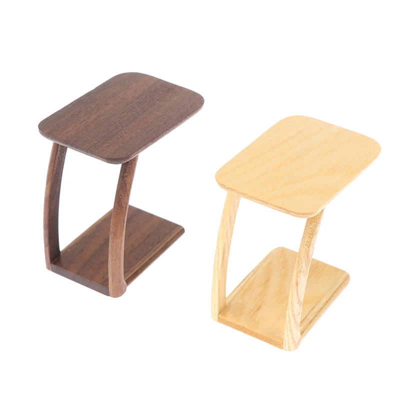 

1PC 1:12 Dollhouse Miniature Wooden Tea Table Bedside Table Cabinet Furniture For Dollhouse Decoration