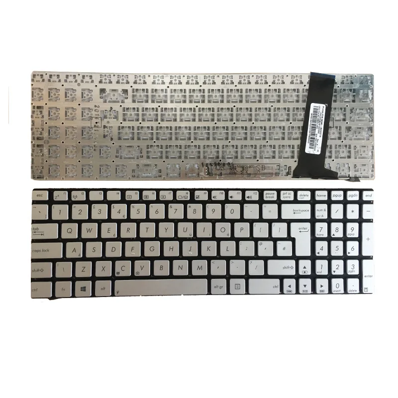 Английская клавиатура для ноутбука ASUS N56 N56V N76 N76V N76VB N76VJ N76VM N76VZ U500VZ N56VV N56VZ U500 U500V