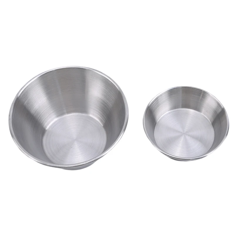 Столовые приборы миски из нержавеющей стали тарелка для соевого соуса десертная