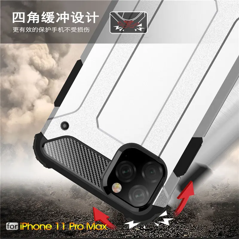Противоударный защитный чехол для iphone 11 pro Max Pro XR XS MAX силиконовый Жесткий Чехол 8 7