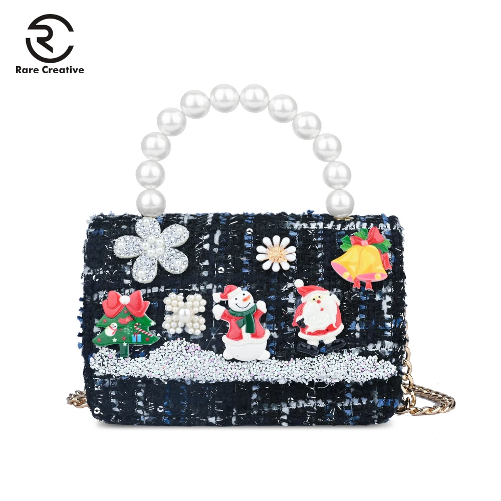 Редкие креативные 2019 маленькие женские сумки рождественские дизайнерские через