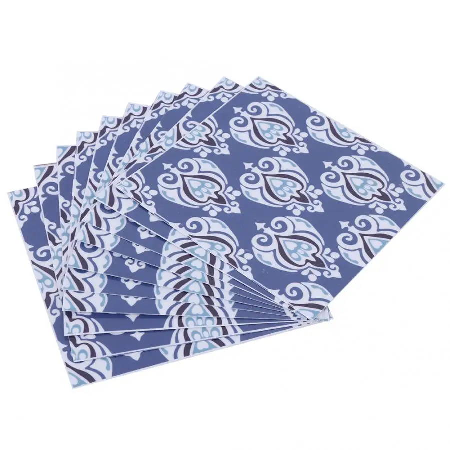 Настенное украшение водостойкая напольная наклейка 10 шт. нескользящая плитка