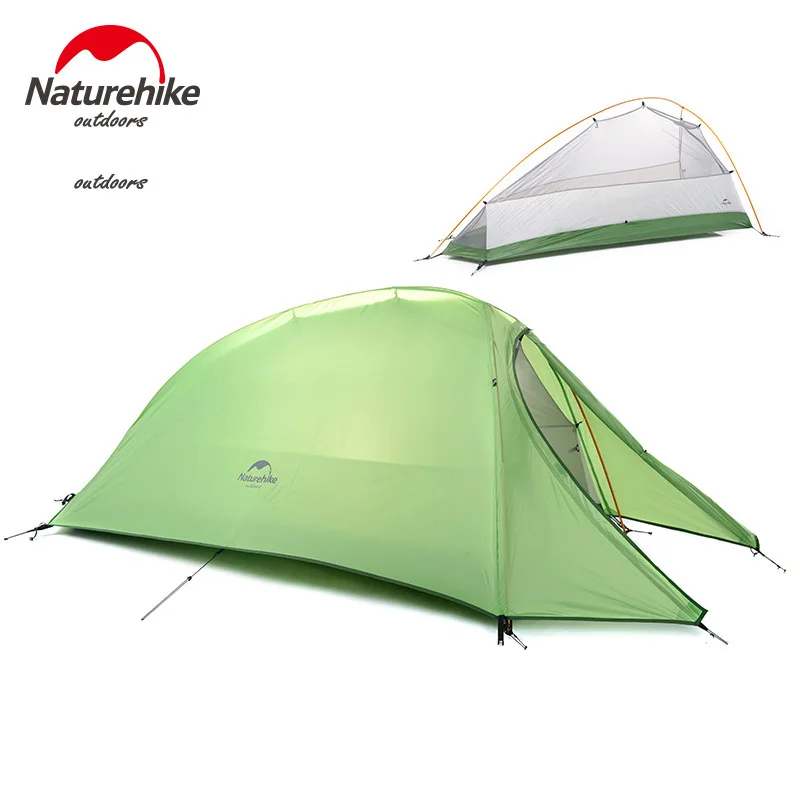 Naturehike наружная Сверхлегкая палатка для кемпинга 1 человек 20D силиконовая ткань