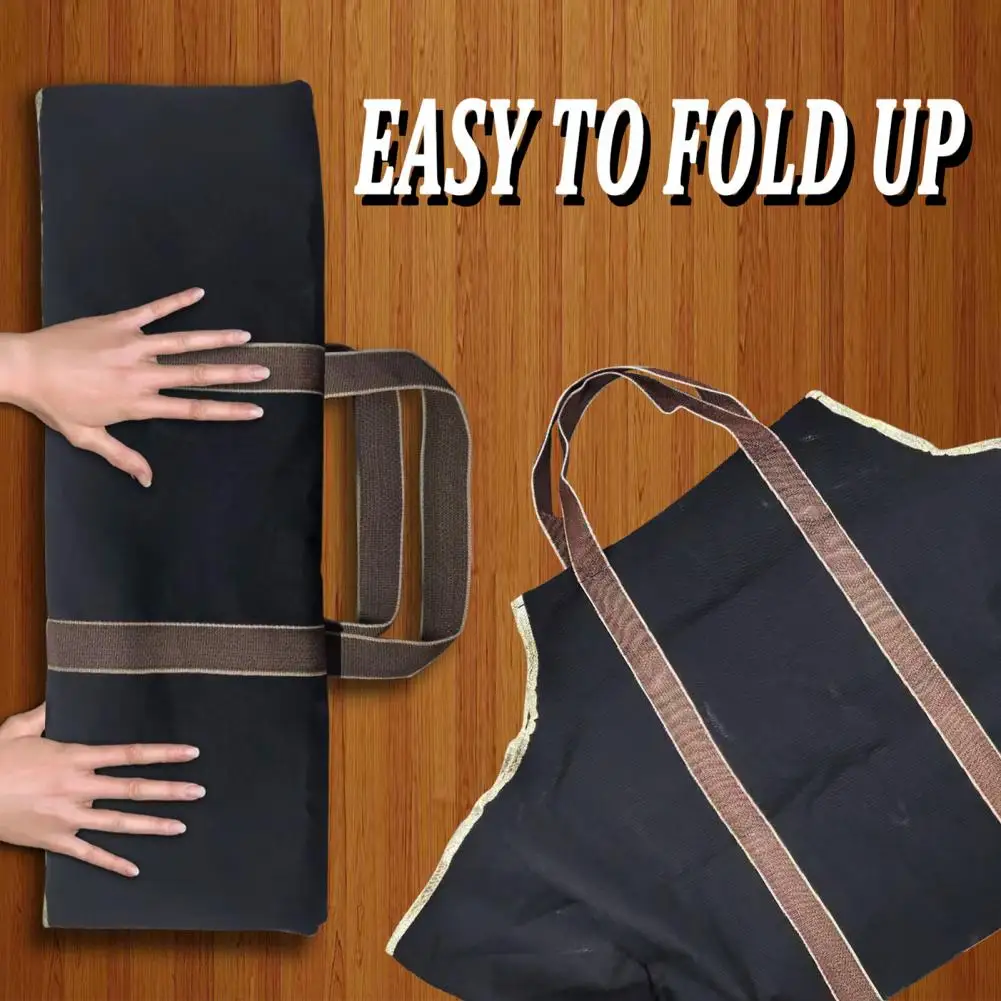 

Large Capacity Canvas Wood Storage Bag Carrier Outdoor Firewood Tote Handbag Outdoor Picnic Accessories