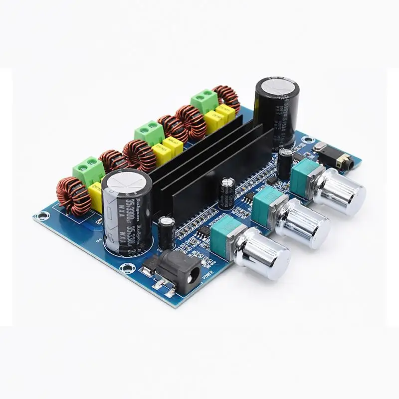 Цифровой усилитель мощности Bluetooth 5 0 TPA3116D2 плата 2 1 канала 2*50 Вт + 100 стерео аудио