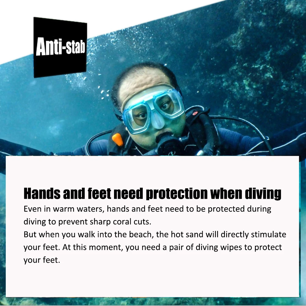 

Diving Socks 3mm Waterproof Neoprene Beach Water Socks Anti-Slip for Snorkling, Rating