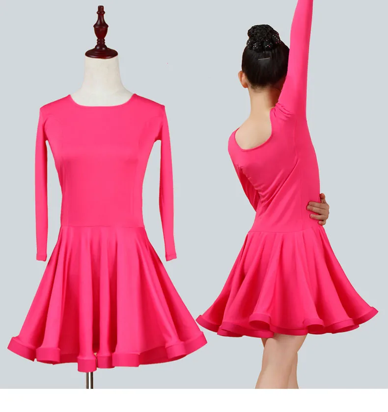 

Latin Dance Dress for Girl Ballroom Dancing Rumba Samba Latin Kids Dance Costume 2022 News Collar Modern Carnival Jazz Dancewear