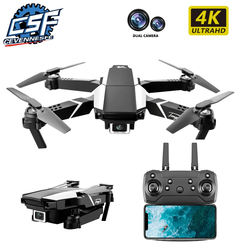 

mini Drone 4k HD Dual Camera Visual Positioning 1080P WiFi Fpv Drone Height Preservation Rc Quadcopter S62 Pro Drones Toys