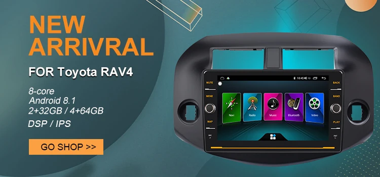 YUEMAIN автомобиля Радио Мультимедийный проигрыватель для Toyota RAV4 RAV 4 2007-2010 2Din Android 8,1 автомобильное радио с GPS навигационная лента Регистраторы DVR