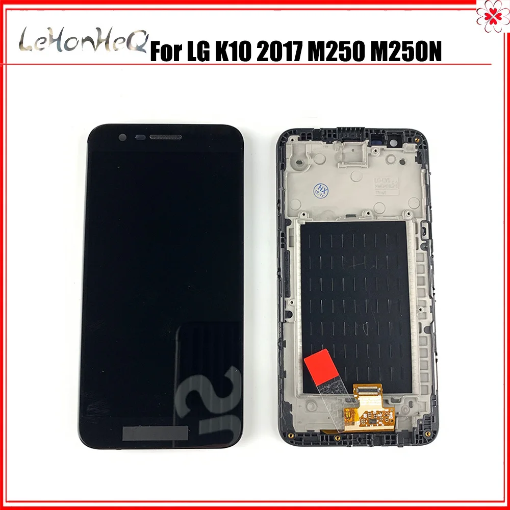 Тест ЖК дисплей для LG K10 2017 рамка M250 M250N M250E M250DS кодирующий преобразователь